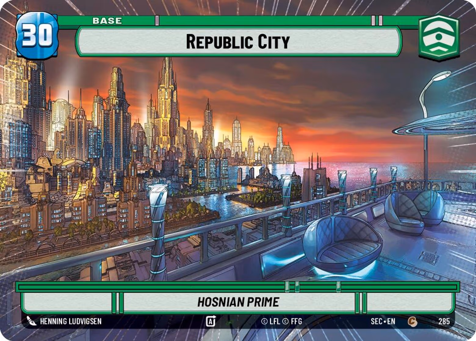 Republic City - Hosnian Prime SEC-285 Hyperspace Star Wars Unlimited card