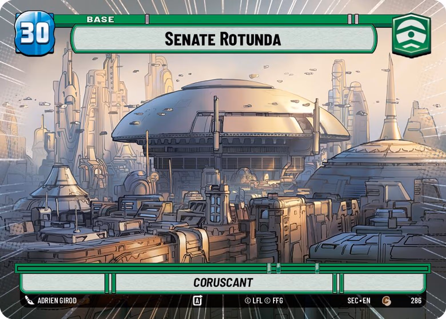 Senate Rotunda - Coruscant SEC-286 Hyperspace Star Wars Unlimited card