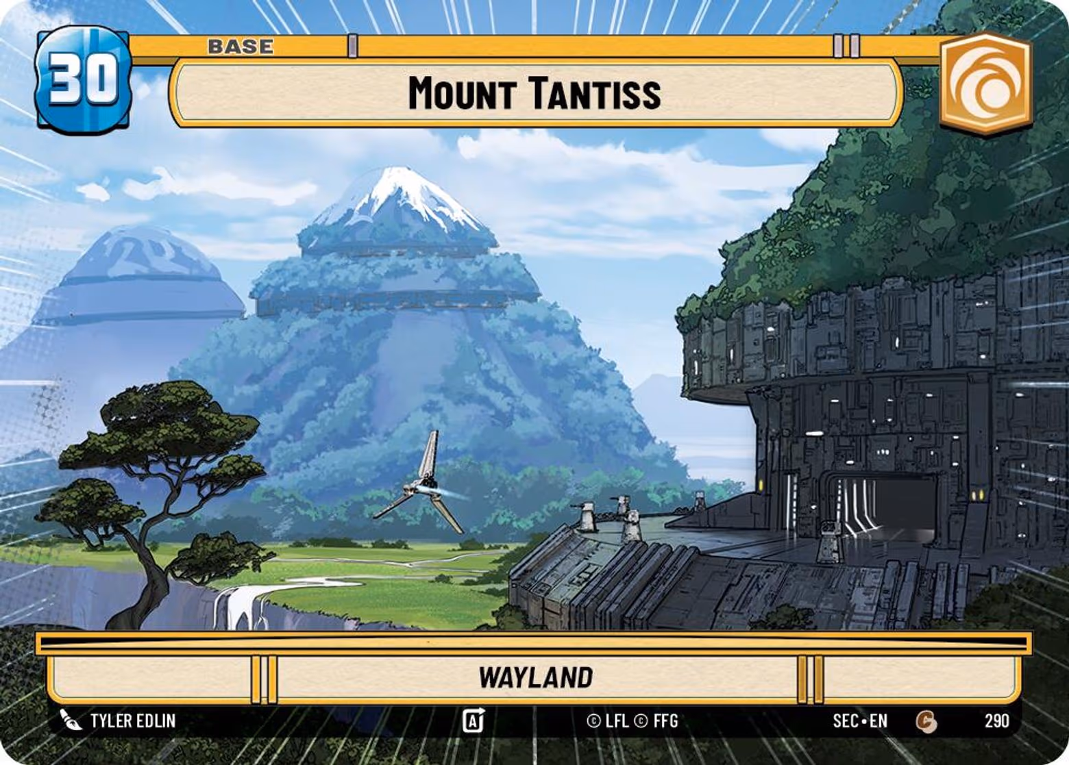 Mount Tantiss - Wayland SEC-290 Hyperspace Star Wars Unlimited card