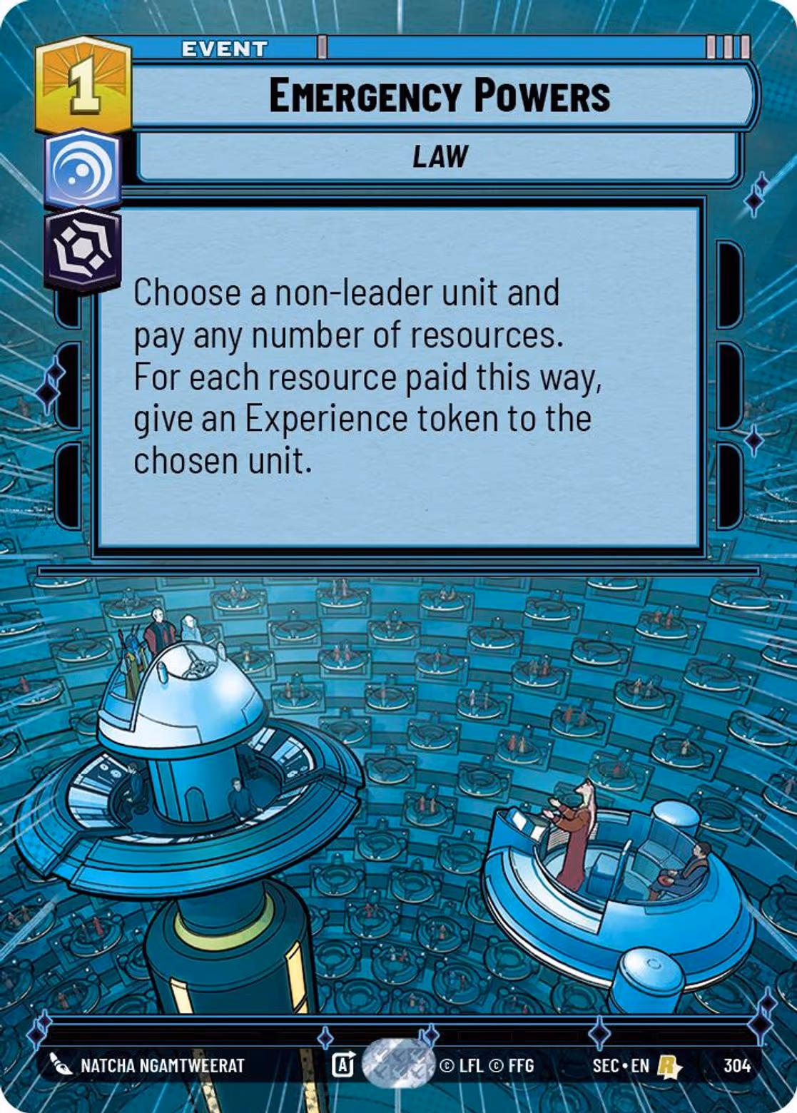 Emergency Powers SEC-304 Hyperspace Star Wars Unlimited card