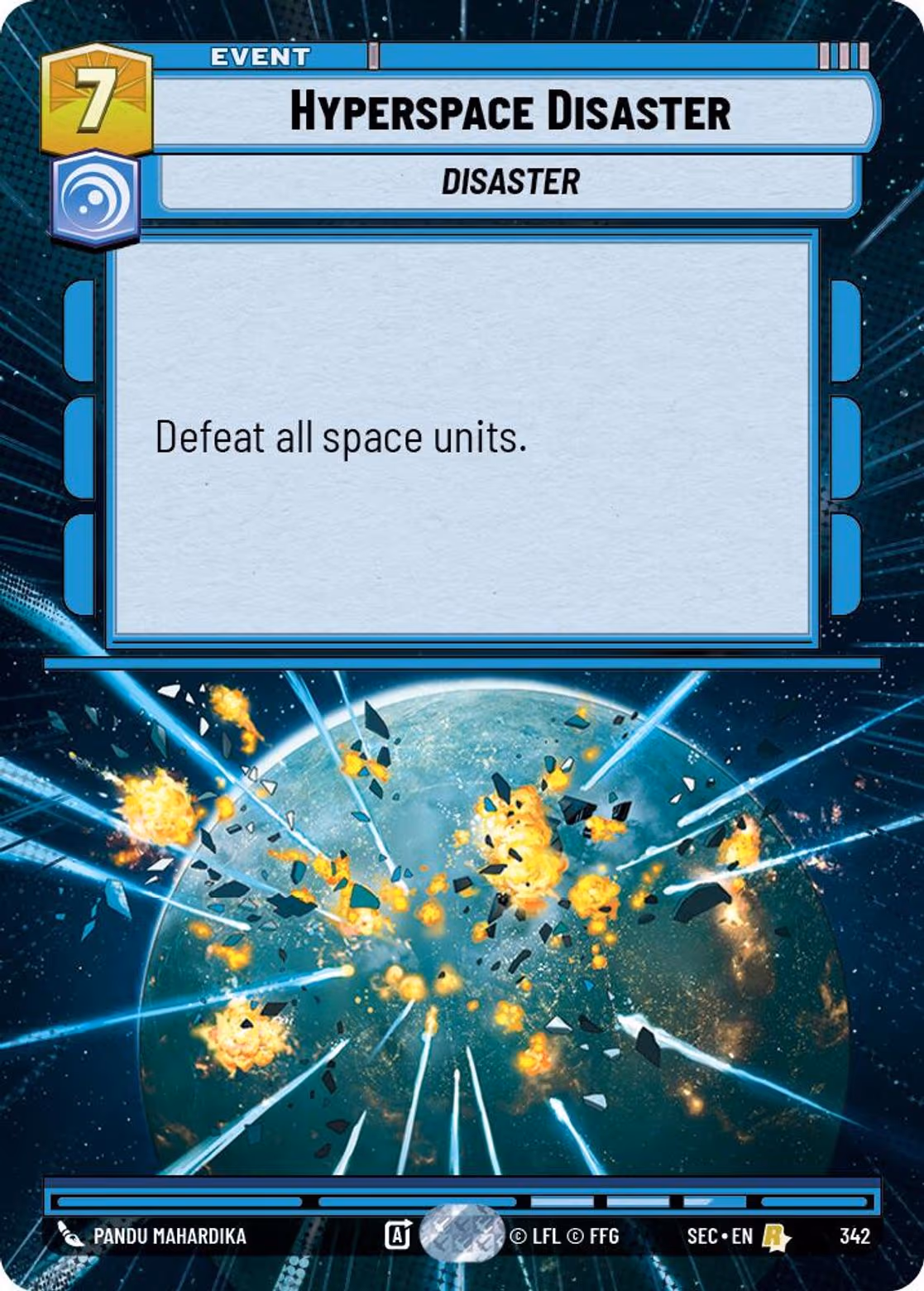 Hyperspace Disaster SEC-342 Hyperspace Star Wars Unlimited card