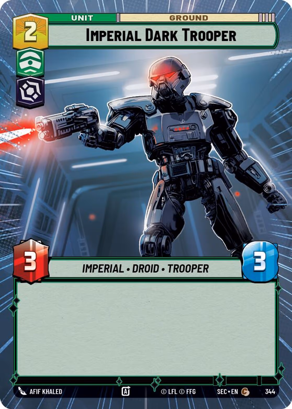 Imperial Dark Trooper SEC-344 Hyperspace Star Wars Unlimited card