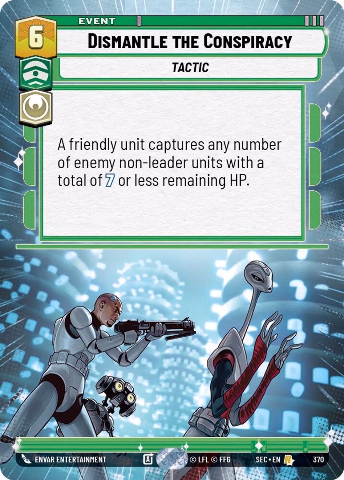 Dismantle the Conspiracy SEC-370 Hyperspace Star Wars Unlimited card