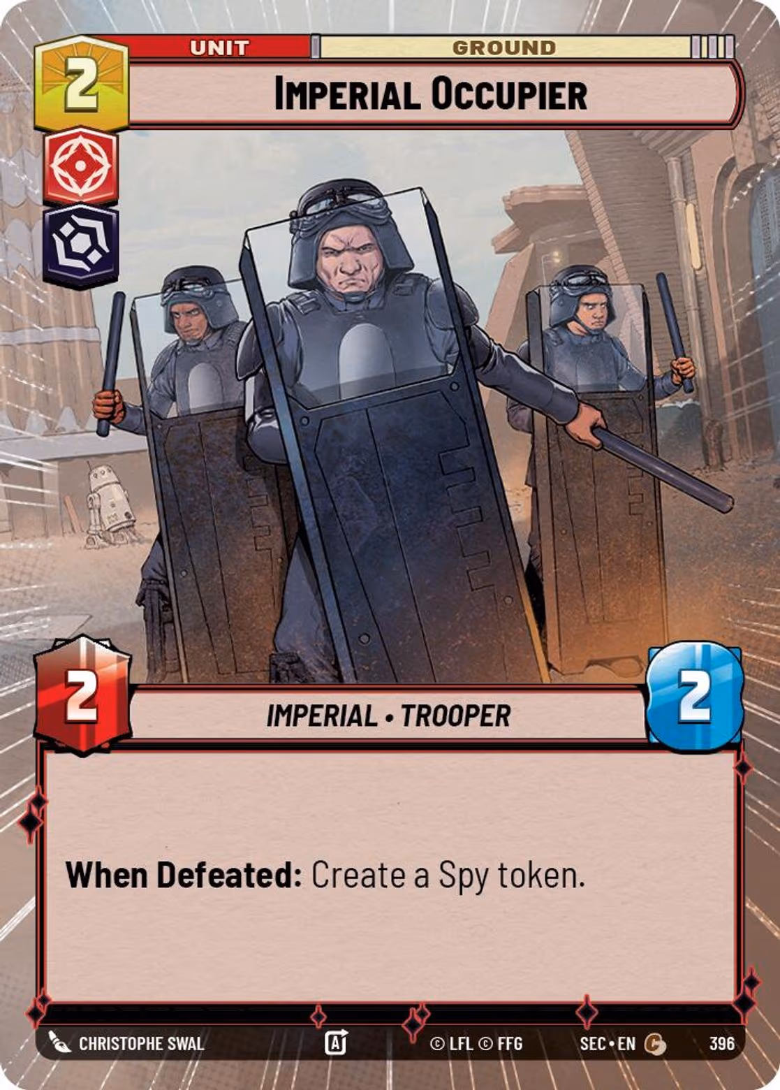 Imperial Occupier SEC-396 Hyperspace Star Wars Unlimited card