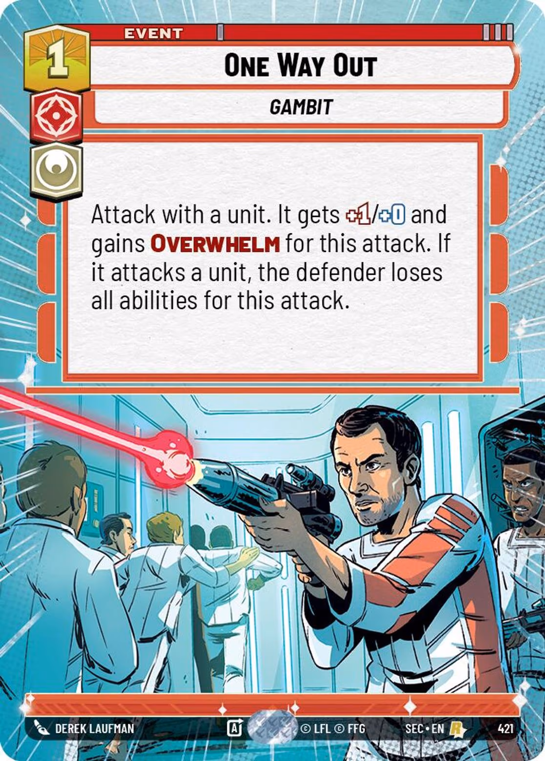 One Way Out SEC-421 Hyperspace Star Wars Unlimited card