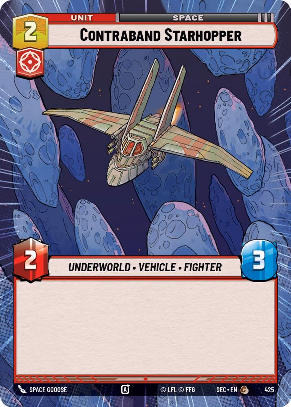 Contraband Starhopper SEC-425 Hyperspace Star Wars Unlimited card