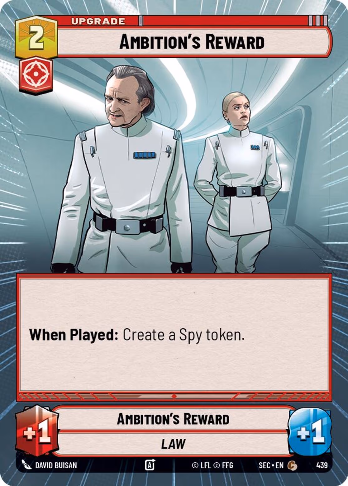 Ambition's Reward SEC-439 Hyperspace Star Wars Unlimited card