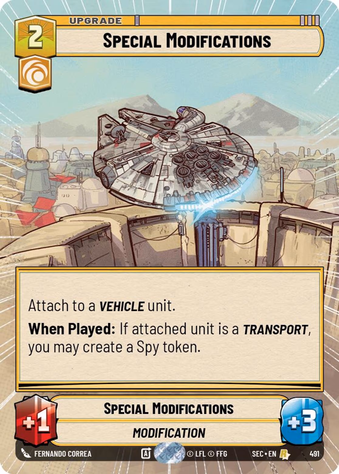 Special Modifications SEC-491 Hyperspace Star Wars Unlimited card