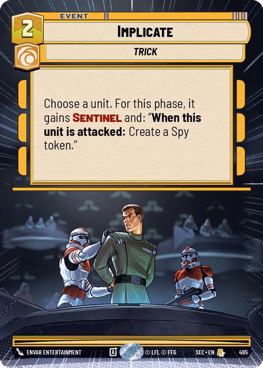 Implicate SEC-495 Hyperspace Star Wars Unlimited card