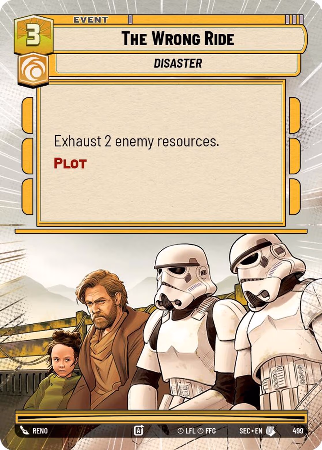 The Wrong Ride SEC-499 Hyperspace Star Wars Unlimited card