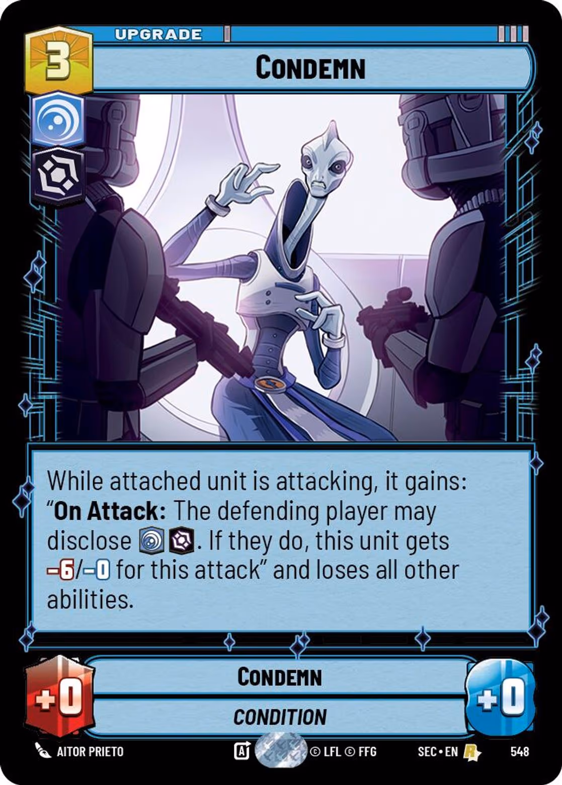Condemn SEC-548 Foil Star Wars Unlimited card