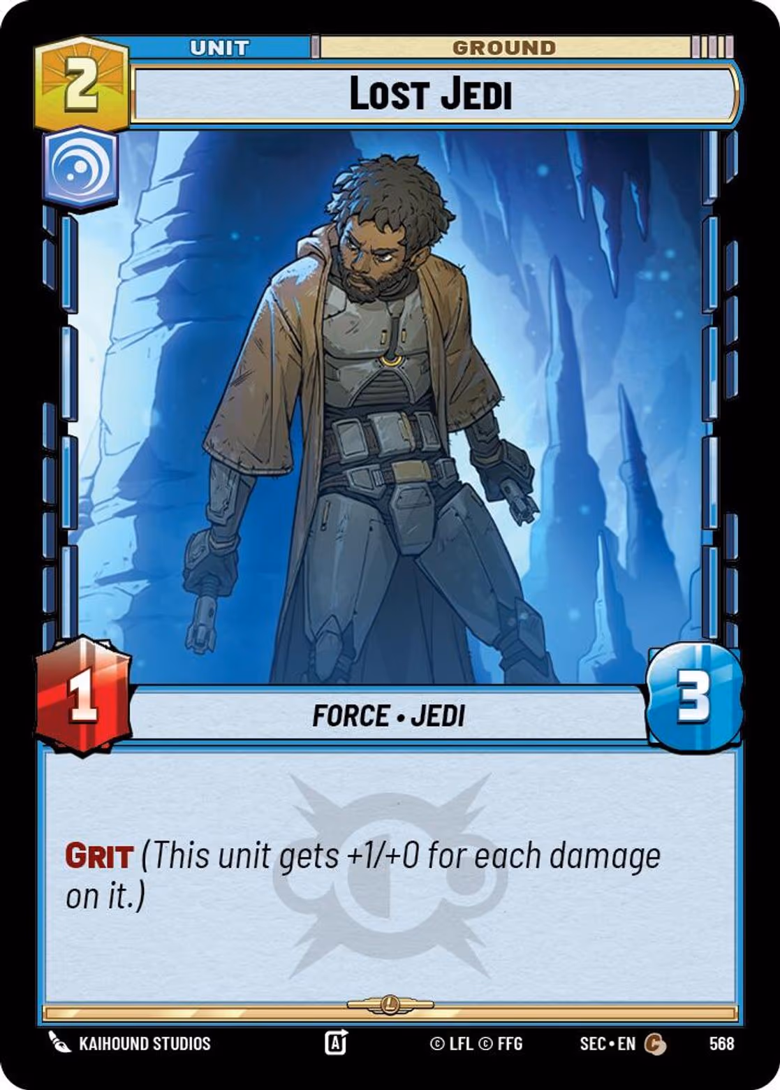 Lost Jedi SEC-568 Foil Star Wars Unlimited card