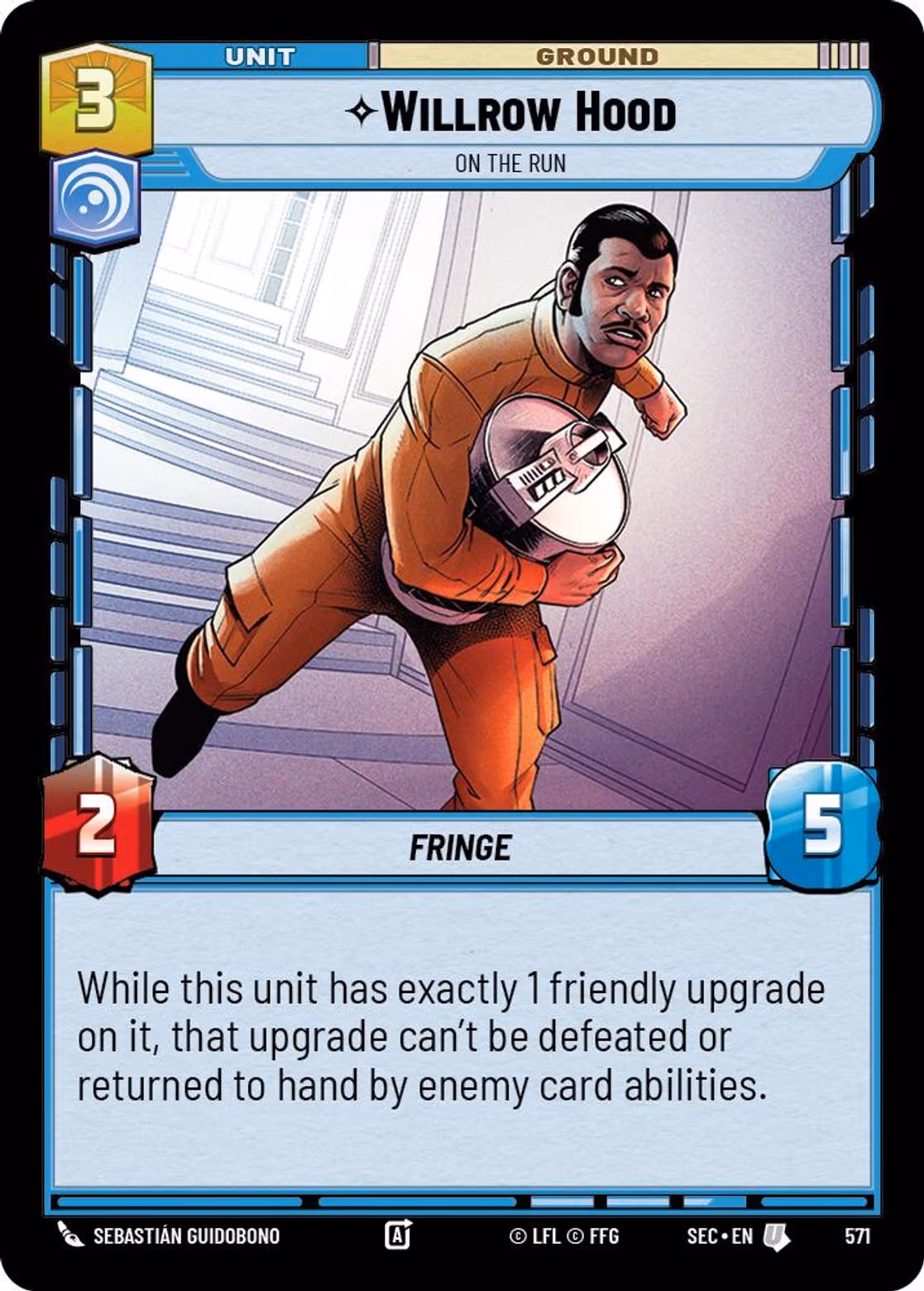 Bardottan Ornithopter SEC-572 Foil Star Wars Unlimited card