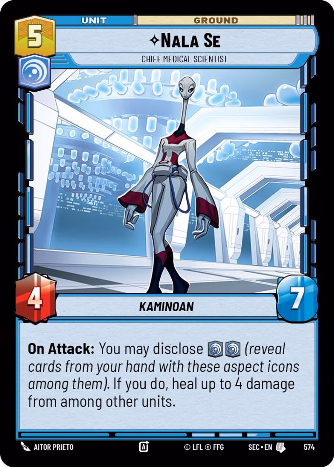 Nala Se - Chief Medical Scientist SEC-575 Foil Star Wars Unlimited card