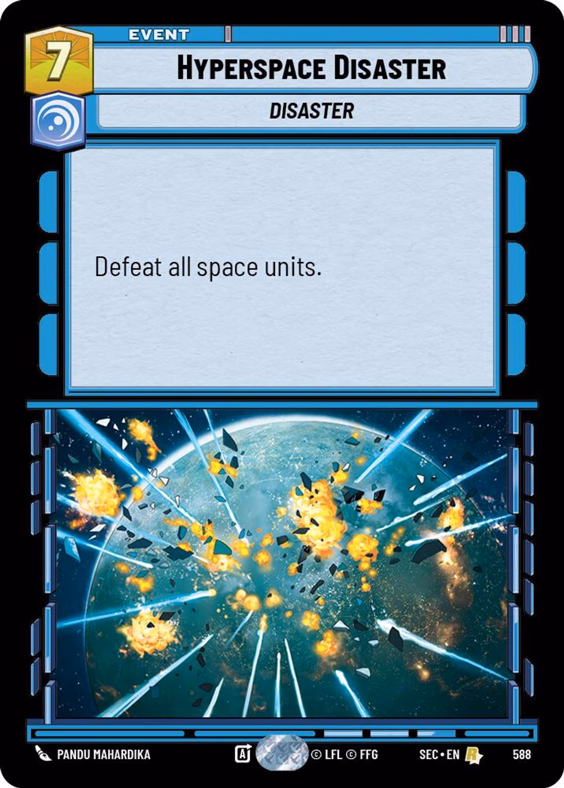 Hyperspace Disaster SEC-588 Foil Star Wars Unlimited card