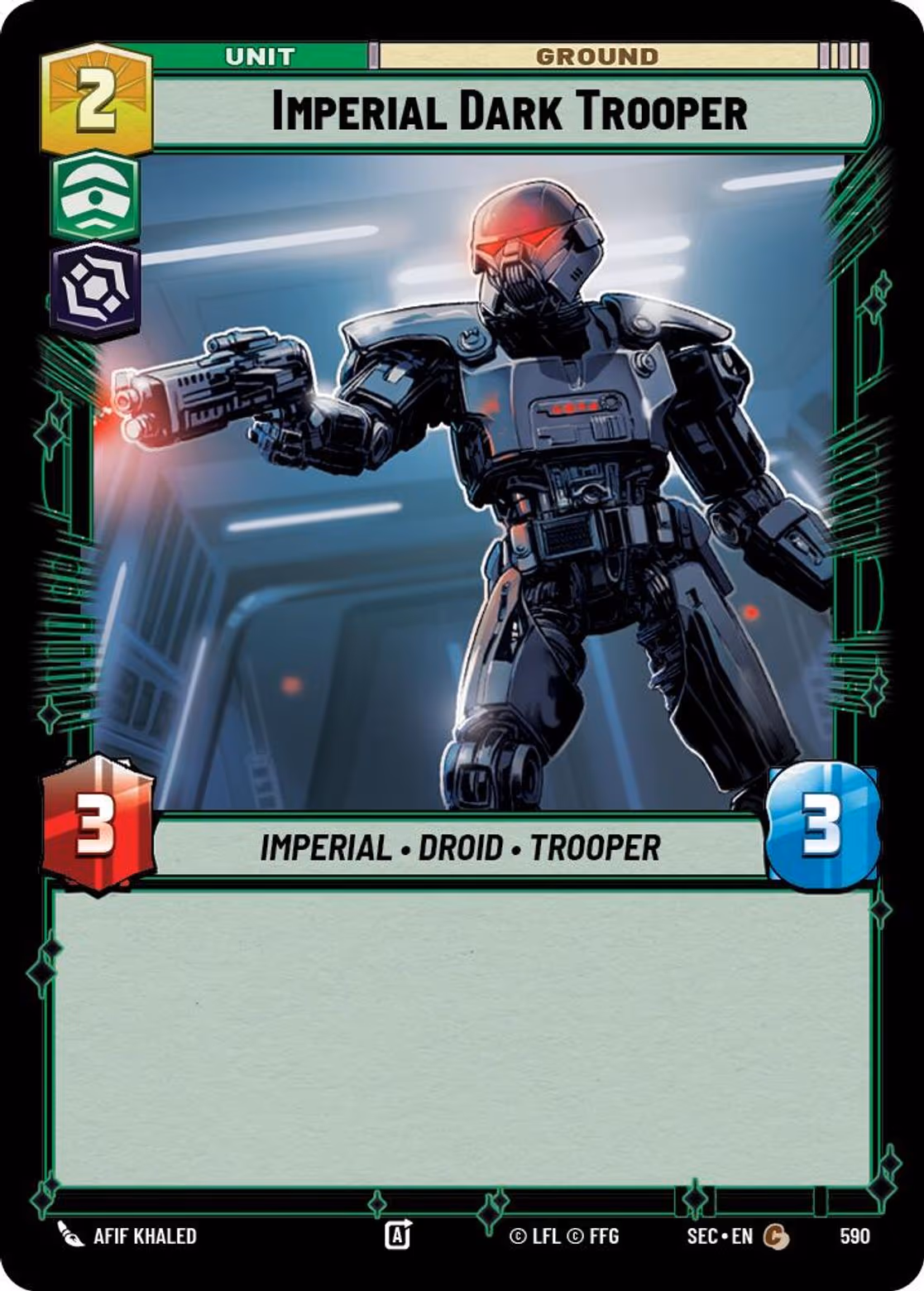 Imperial Dark Trooper SEC-590 Foil Star Wars Unlimited card