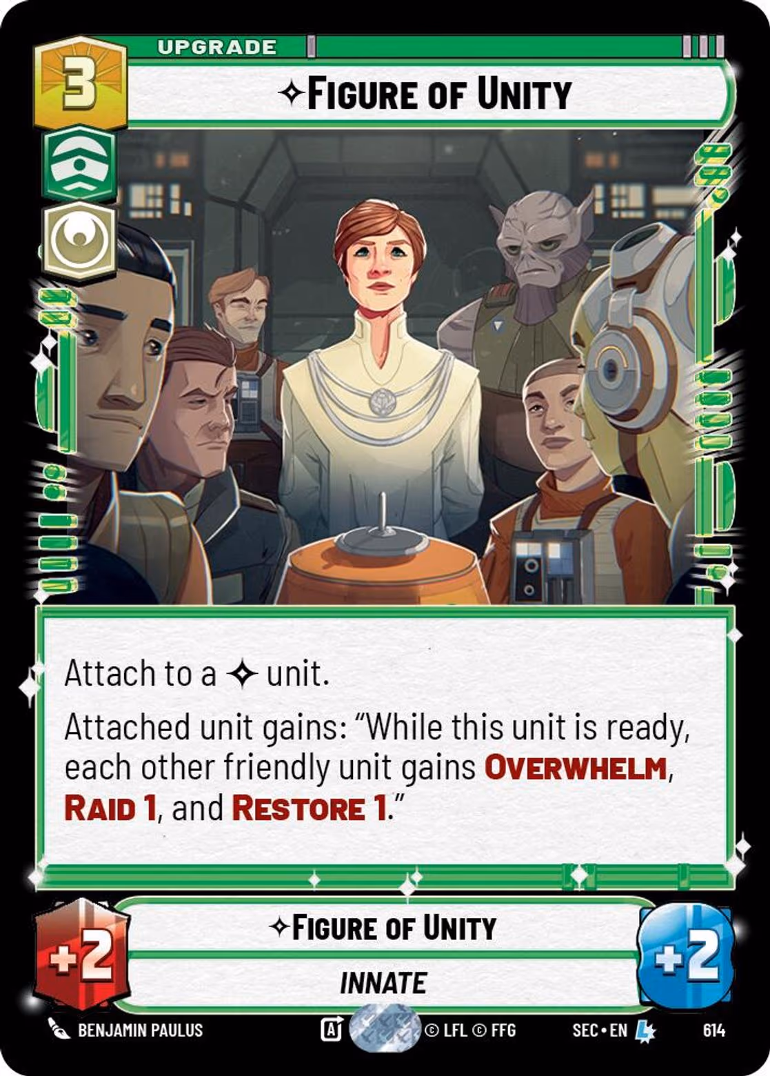Figure of Unity SEC-614 Foil Star Wars Unlimited card