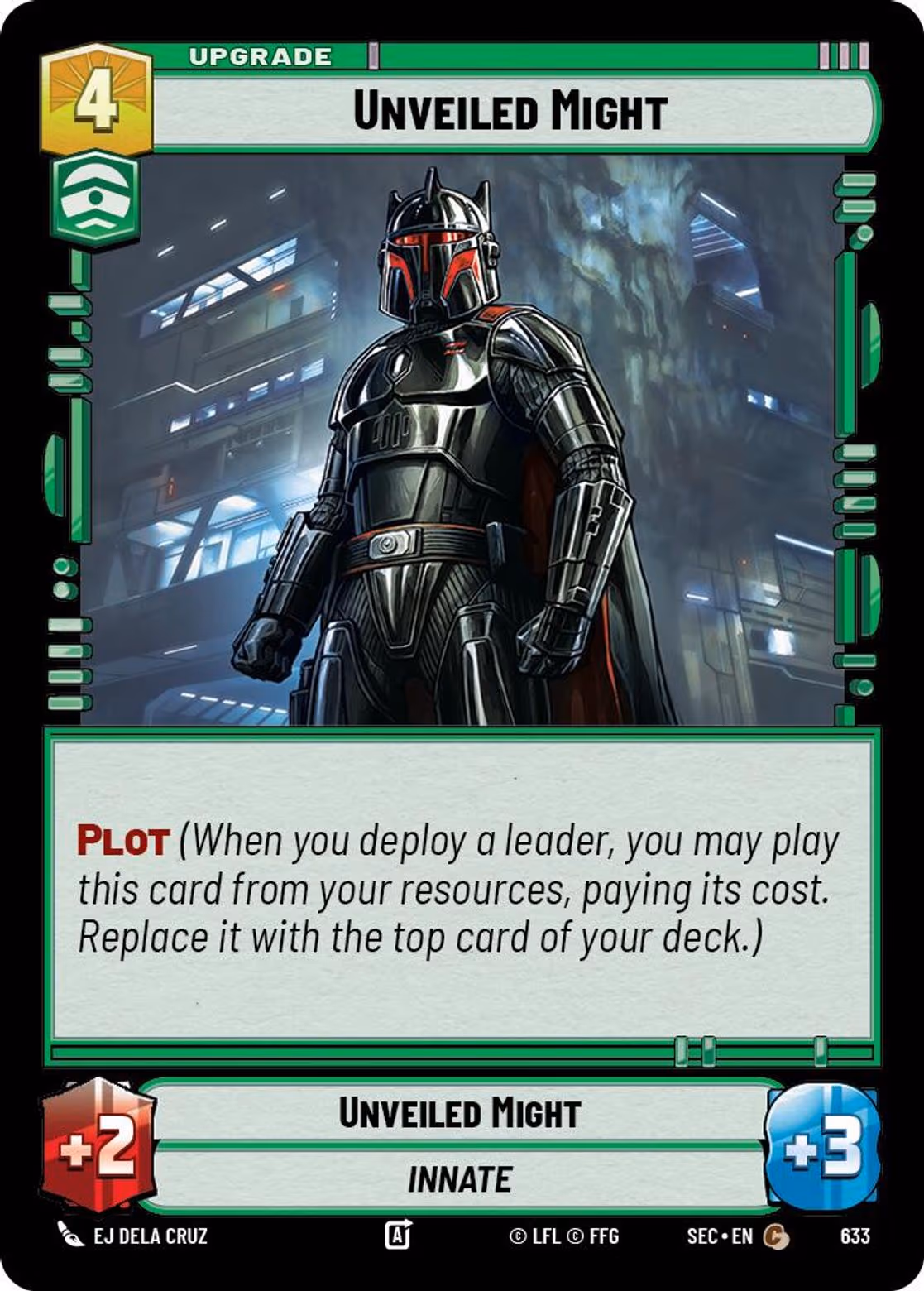 Unveiled Might SEC-633 Foil Star Wars Unlimited card