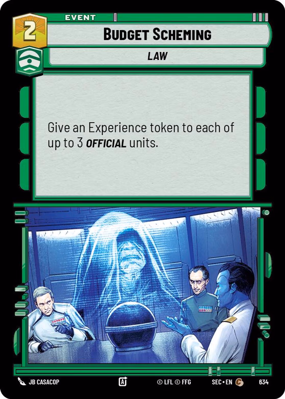 Budget Scheming SEC-634 Foil Star Wars Unlimited card