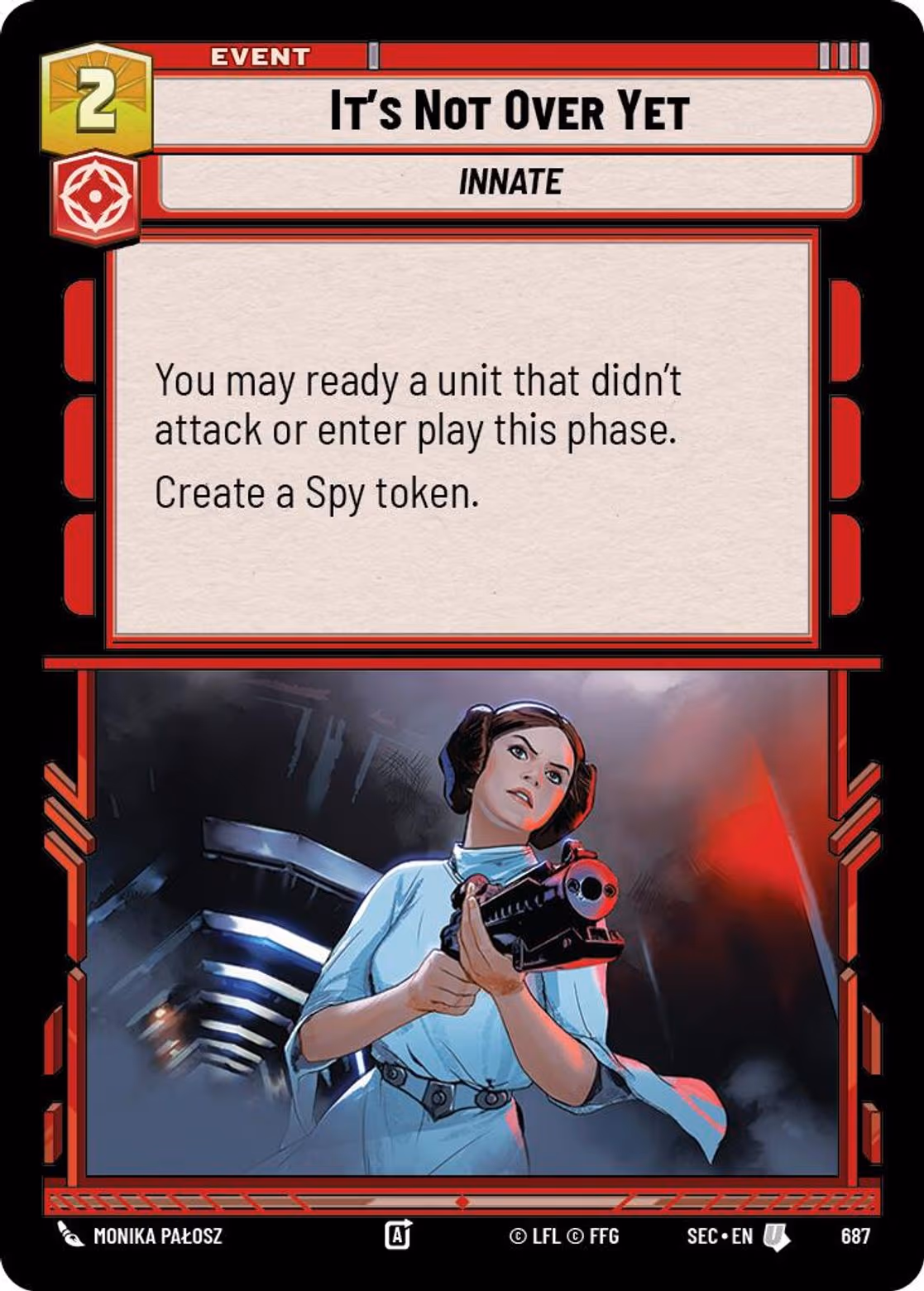 It's Not Over Yet SEC-687 Foil Star Wars Unlimited card
