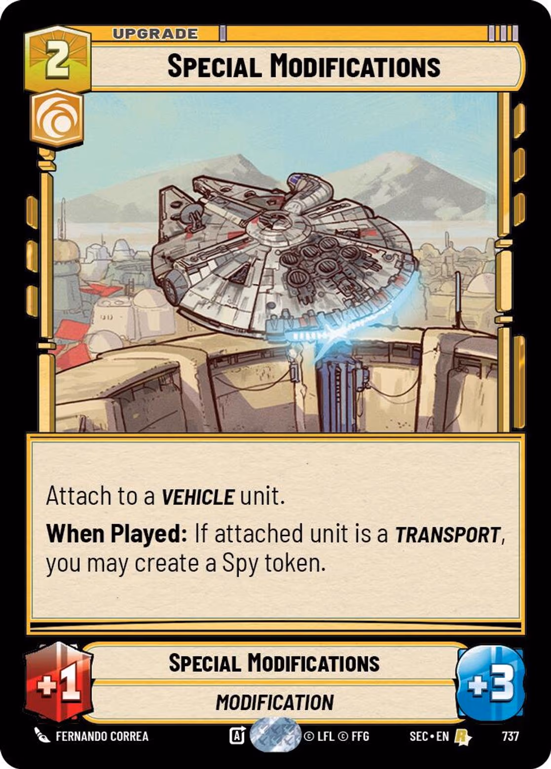 Special Modifications SEC-737 Foil Star Wars Unlimited card