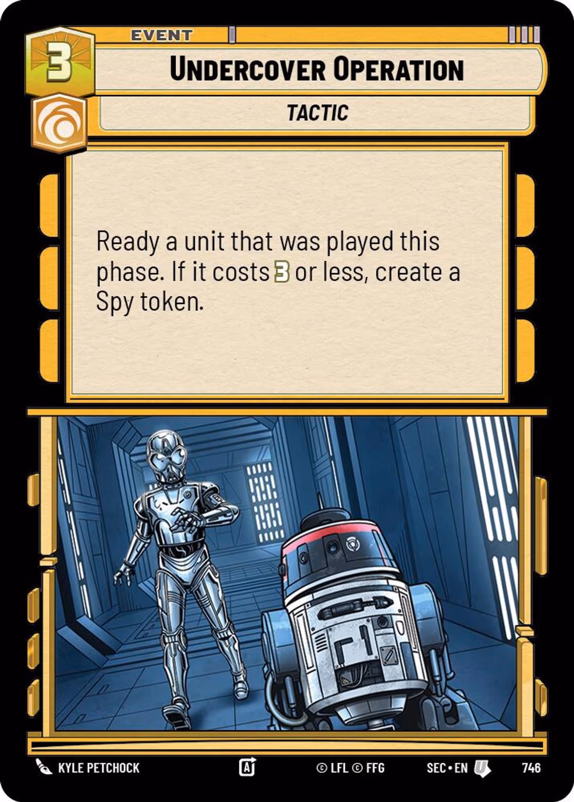 Undercover Operation SEC-746 Foil Star Wars Unlimited card