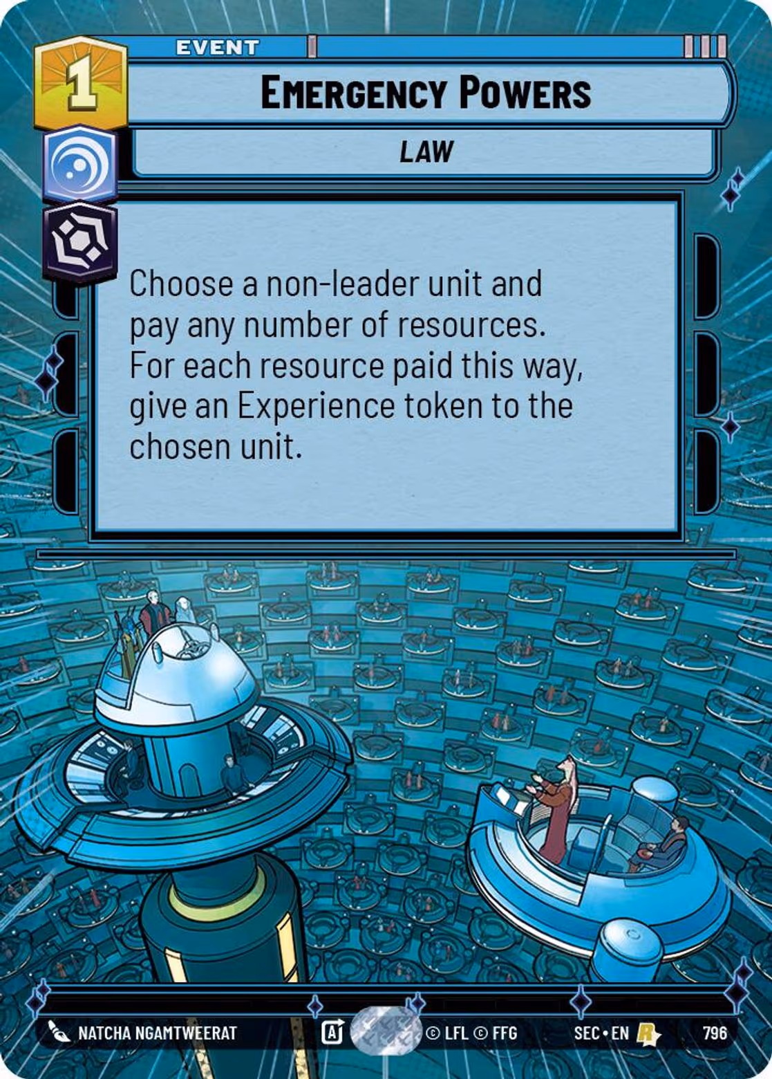Emergency Powers SEC-796 Hyperspace Foil Star Wars Unlimited card