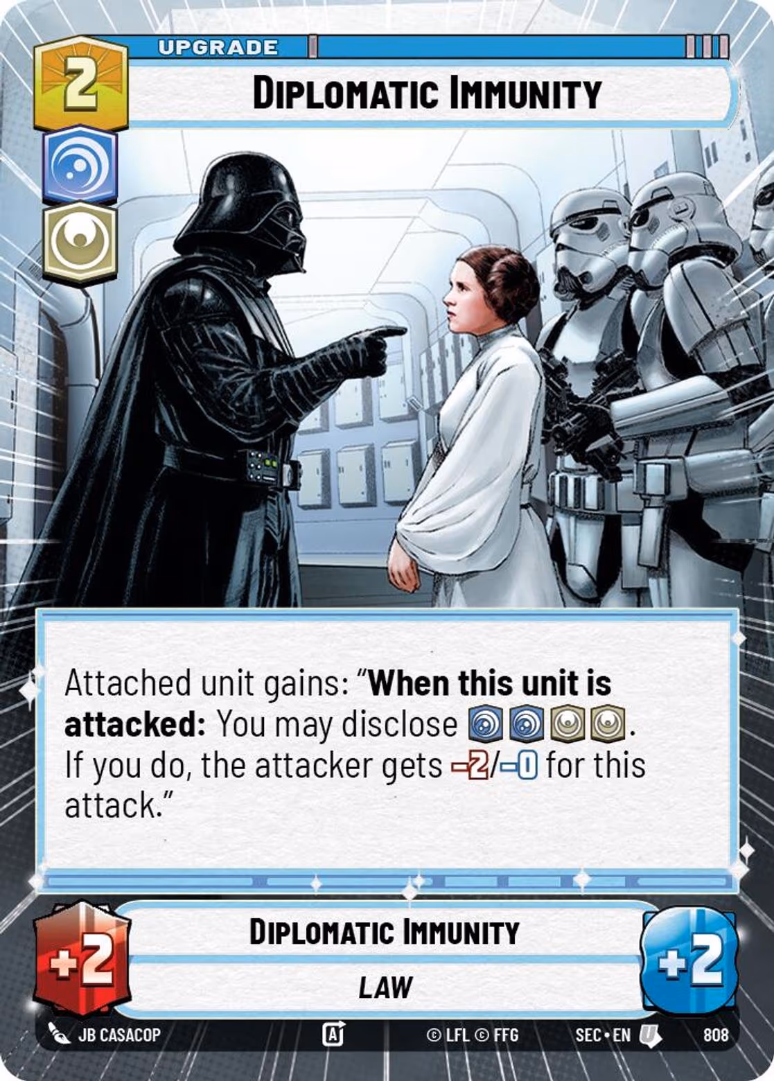Diplomatic Immunity SEC-808 Hyperspace Foil Star Wars Unlimited card