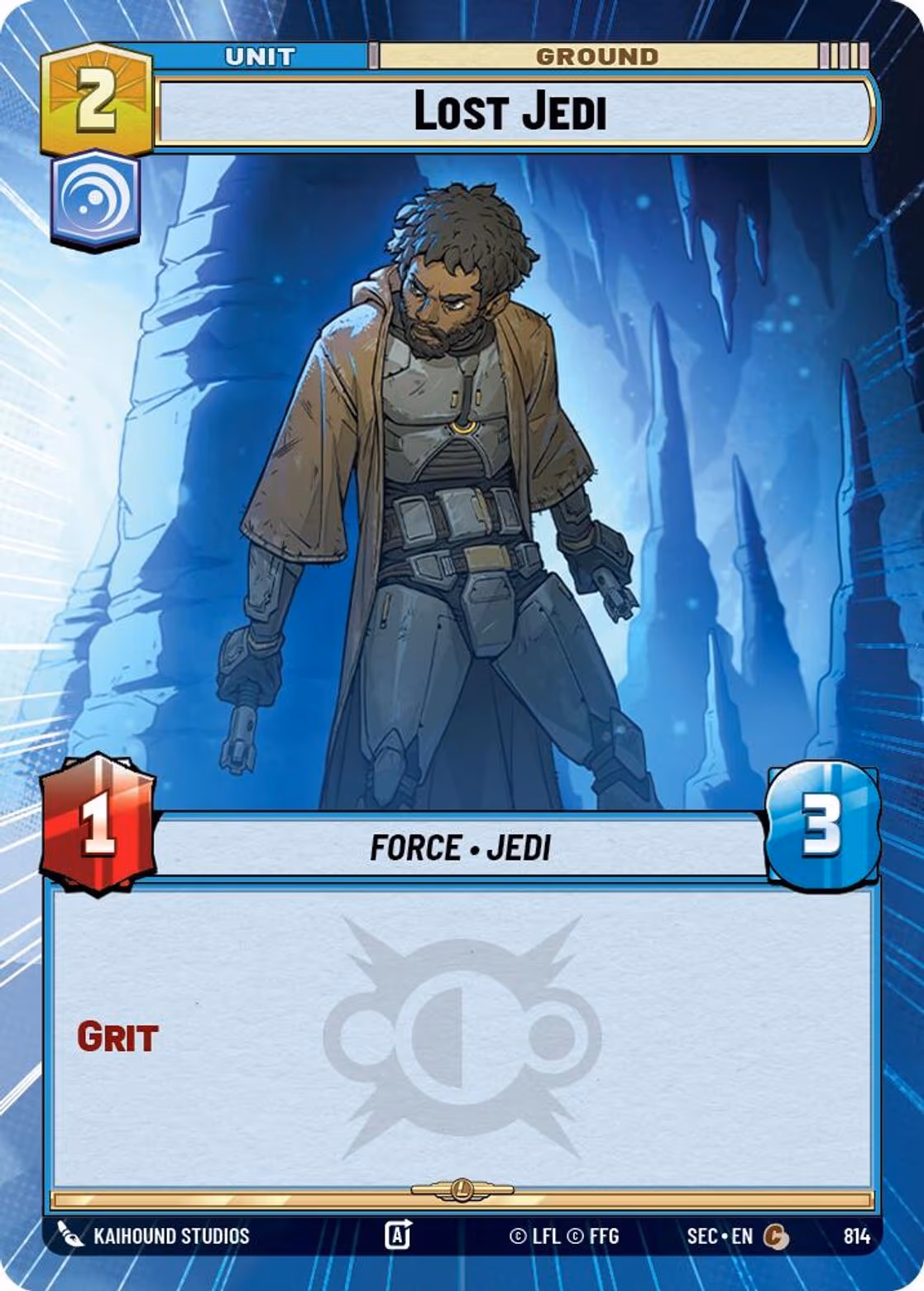 Lost Jedi SEC-814 Hyperspace Foil Star Wars Unlimited card