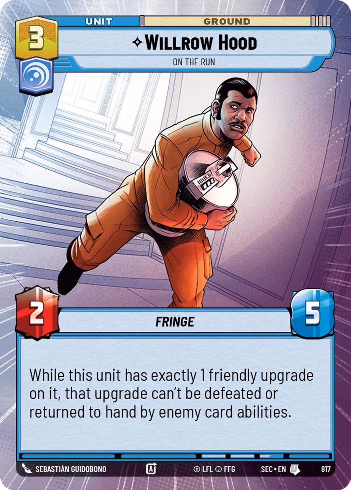 Bardottan Ornithopter SEC-818 Hyperspace Foil Star Wars Unlimited card