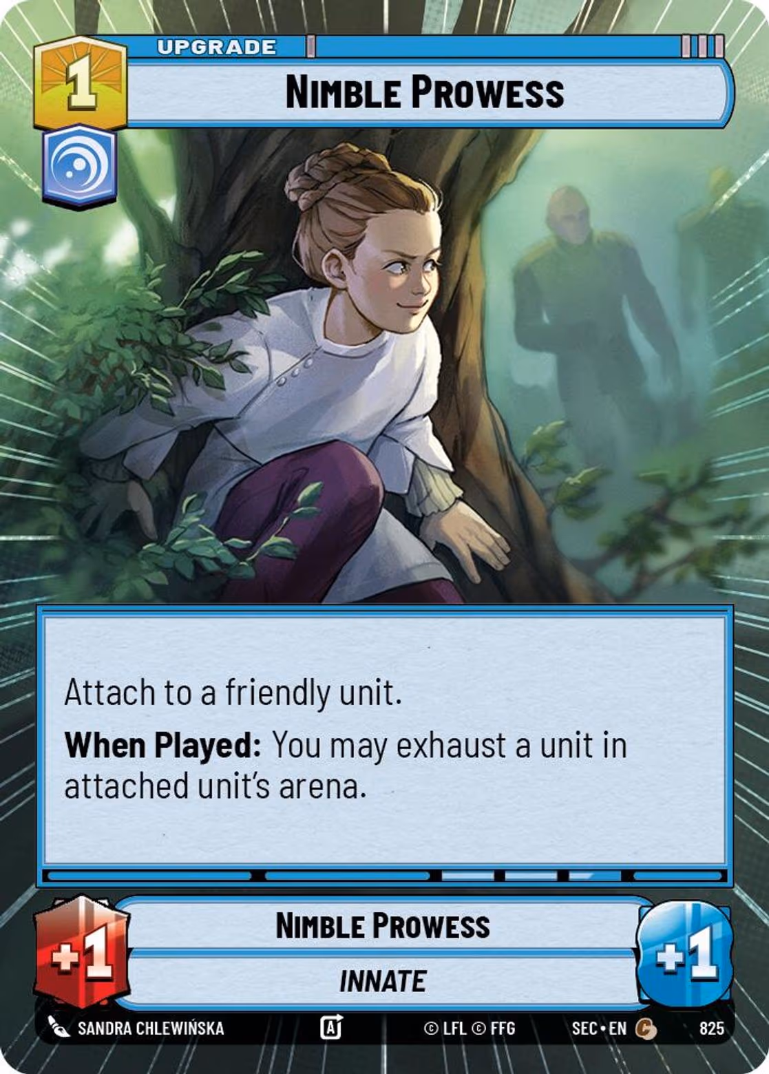 Nimble Prowess SEC-825 Hyperspace Foil Star Wars Unlimited card