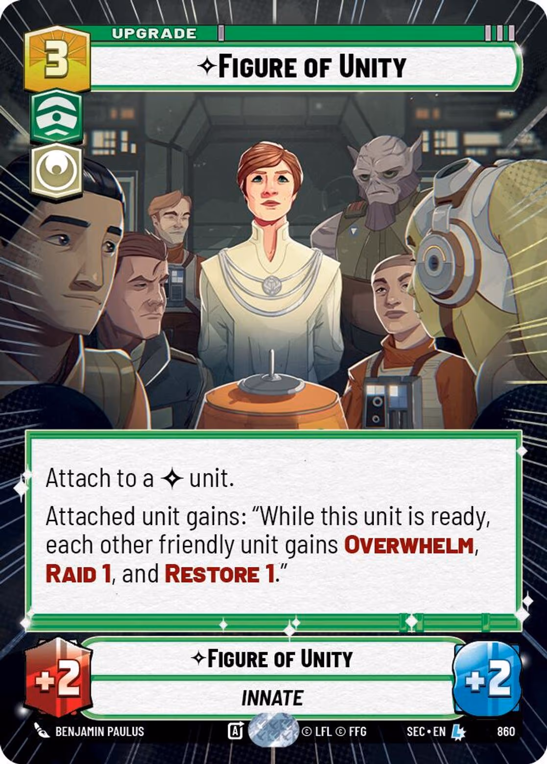 Figure of Unity SEC-860 Hyperspace Foil Star Wars Unlimited card