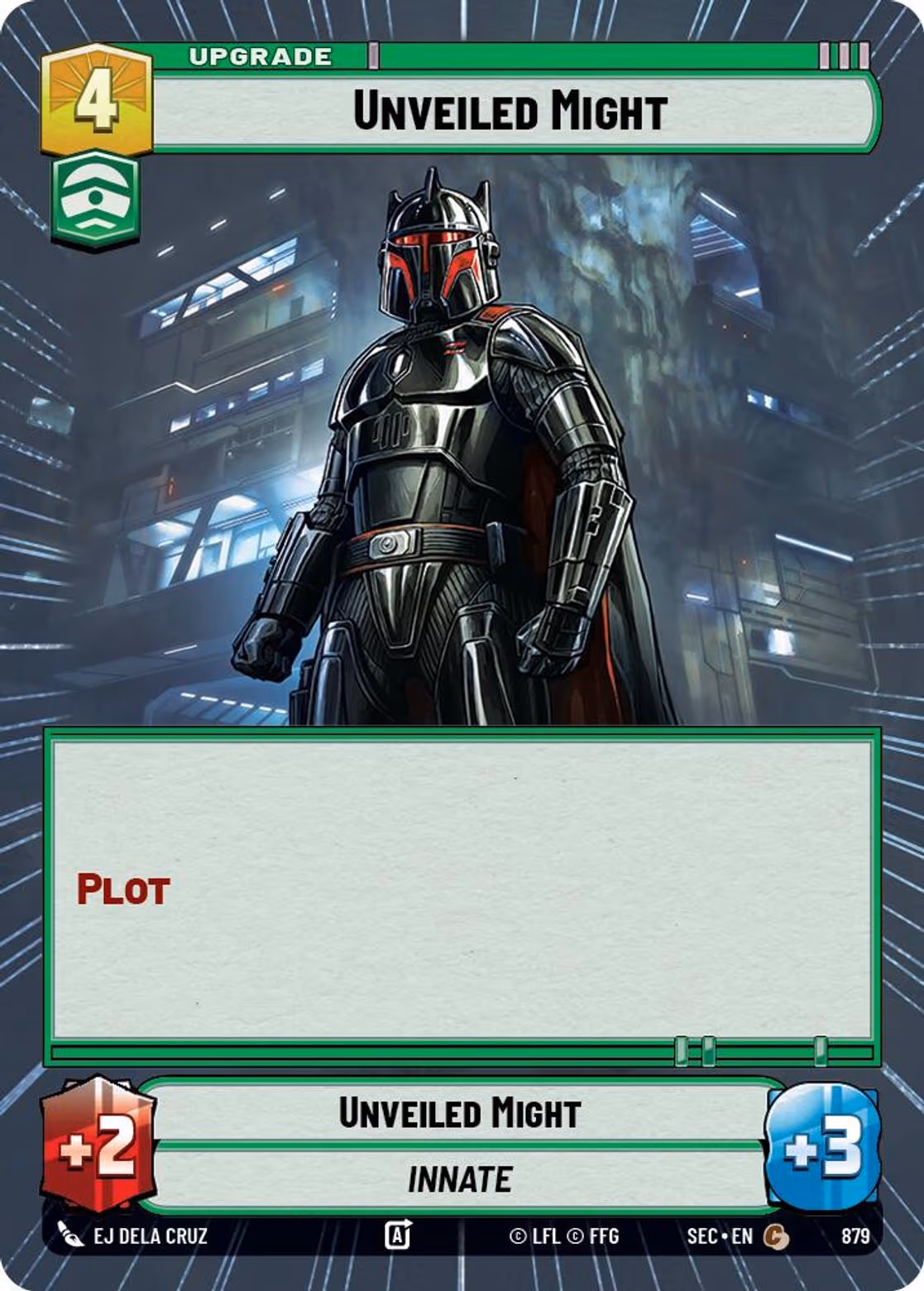 Unveiled Might SEC-879 Hyperspace Foil Star Wars Unlimited card