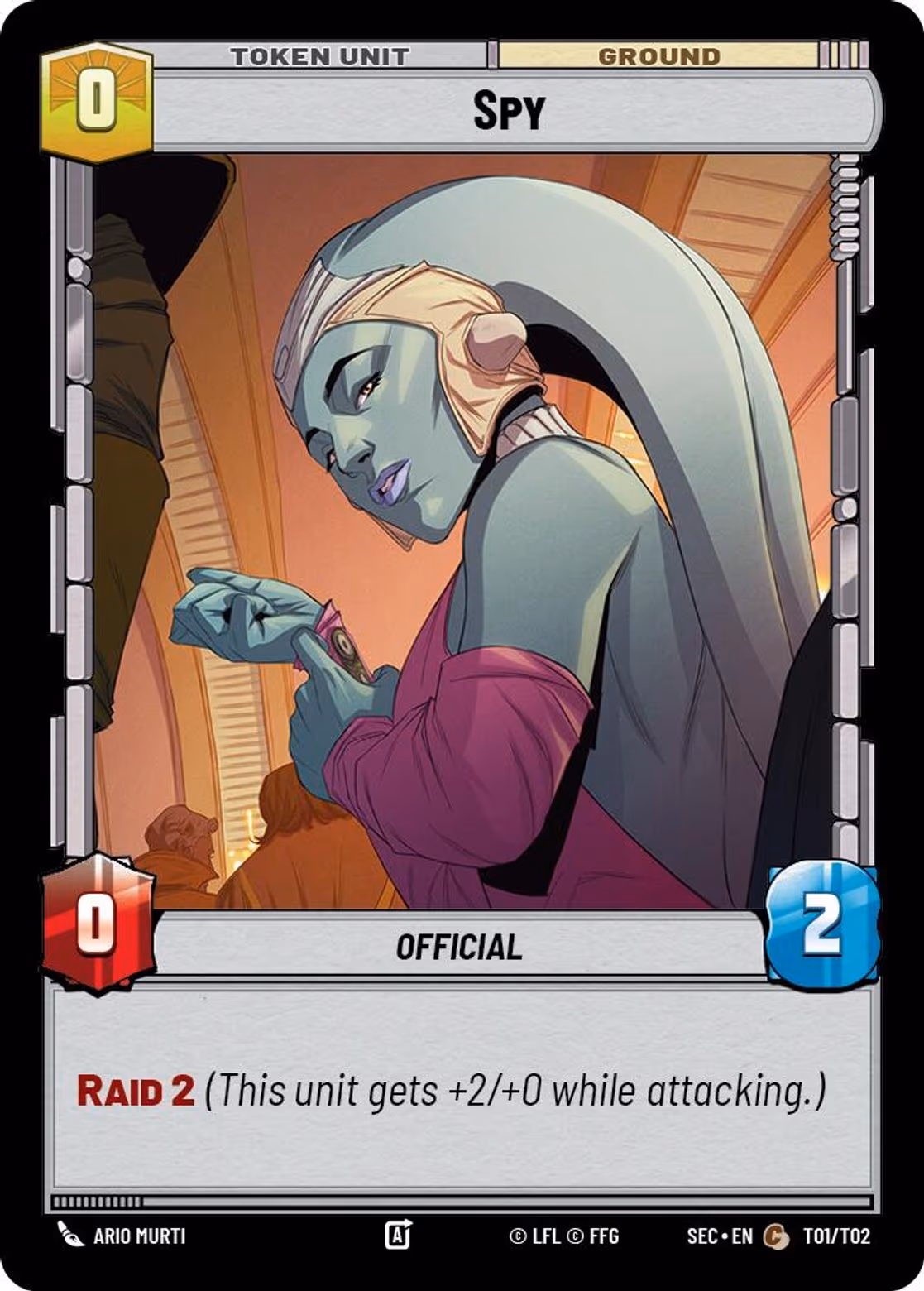 Spy SEC-T01 Star Wars Unlimited card
