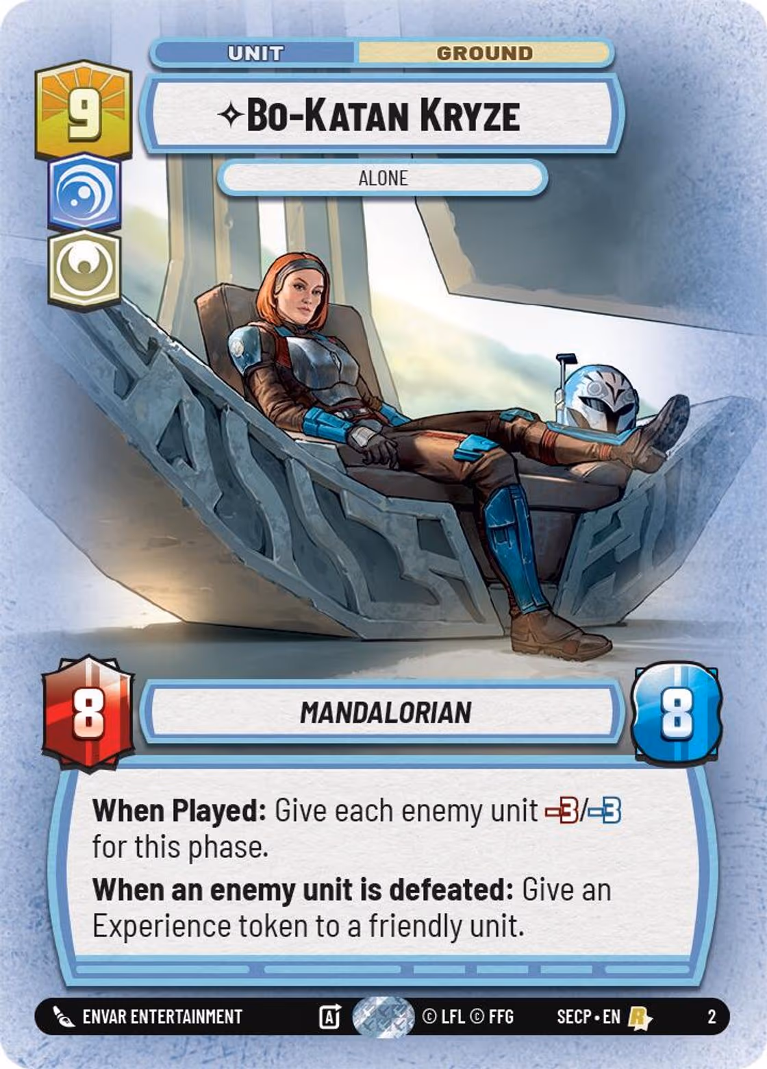 Bo-Katan Kryze - Alone SECOP-02 Star Wars Unlimited card