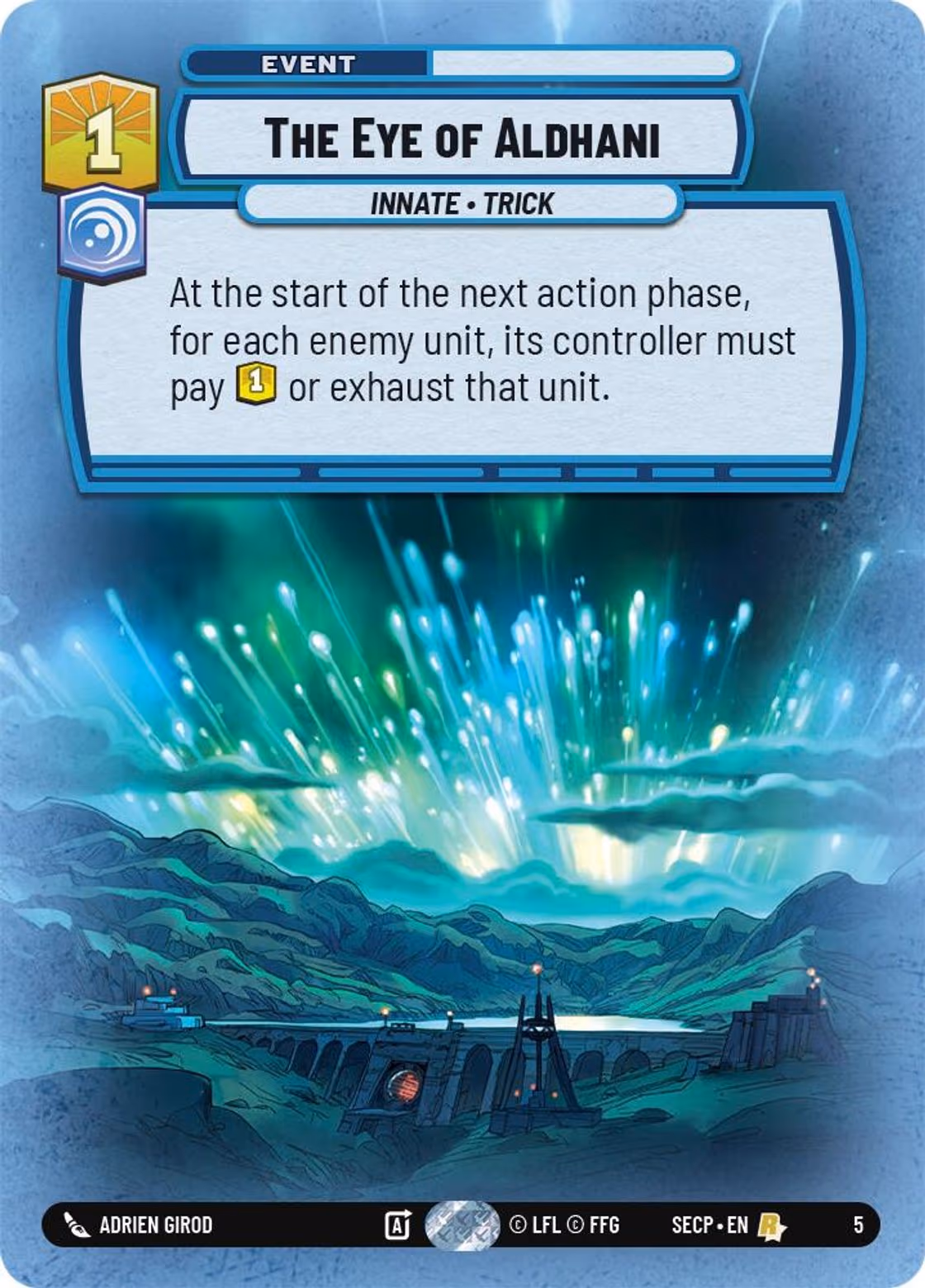 The Eye of Aldhani SECOP-05 Star Wars Unlimited card