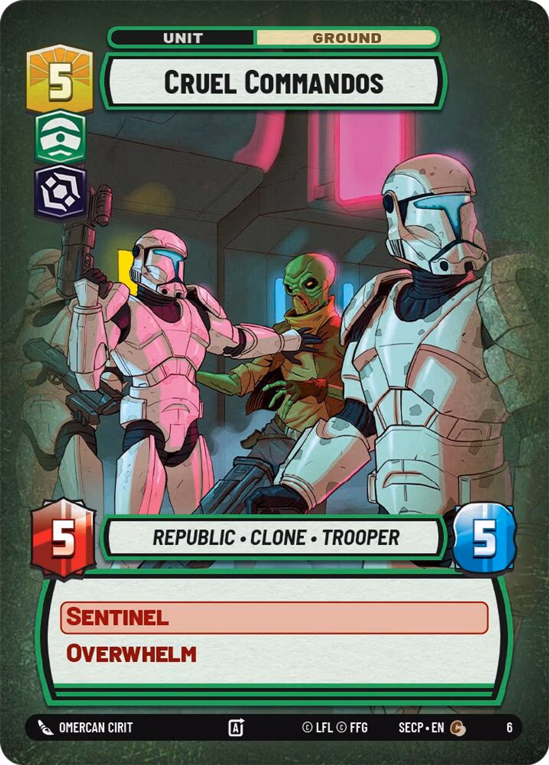 Cruel Commandos SECOP-06 Star Wars Unlimited card