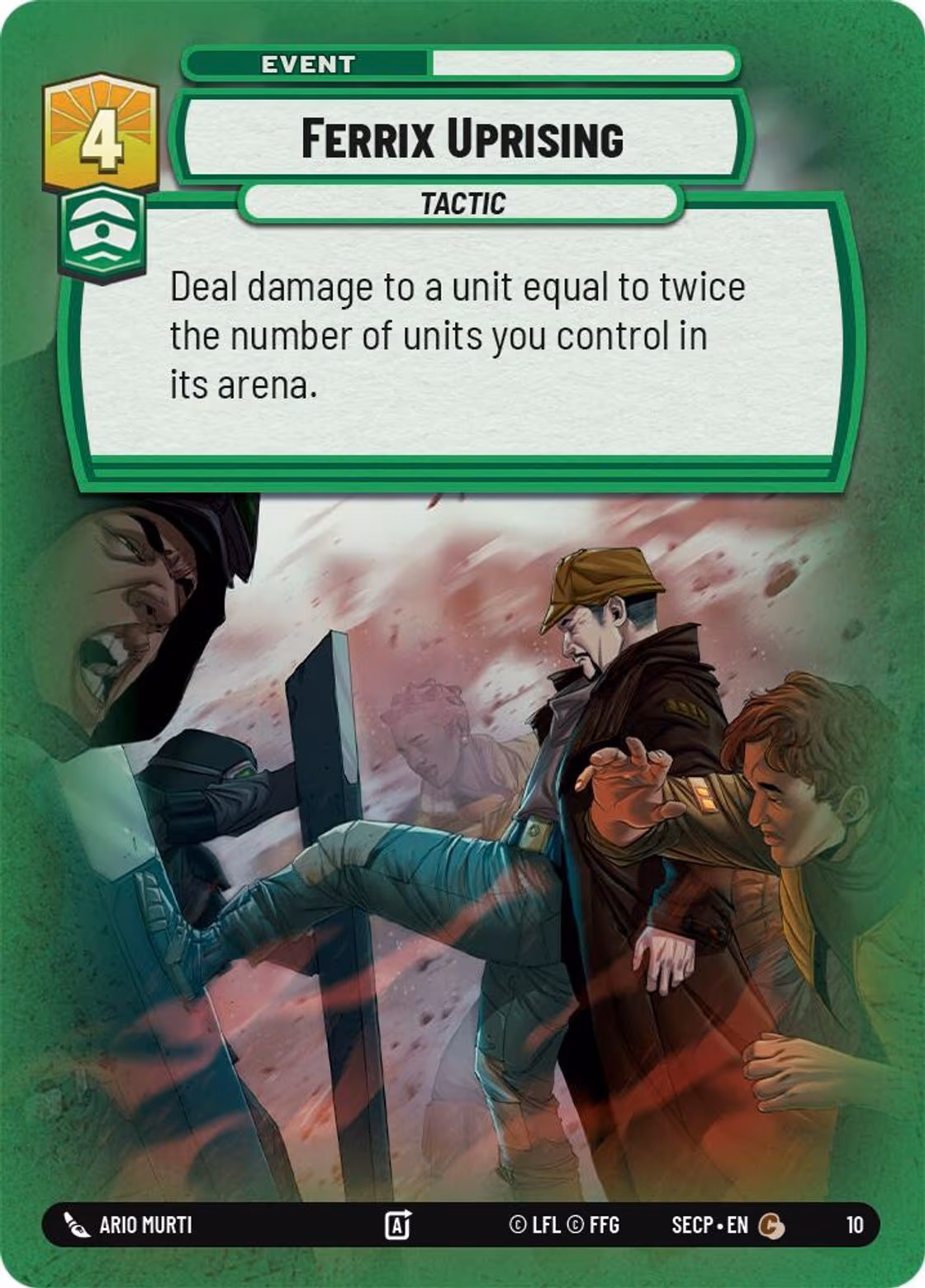 Ferrix Uprising SECOP-10 Star Wars Unlimited card