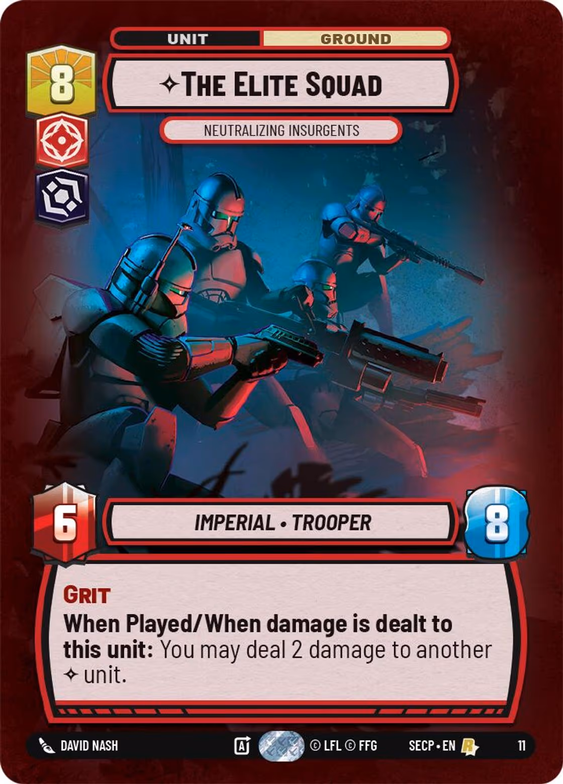 The Elite Squad - Neutralizing Insurgents SECOP-11 Star Wars Unlimited card