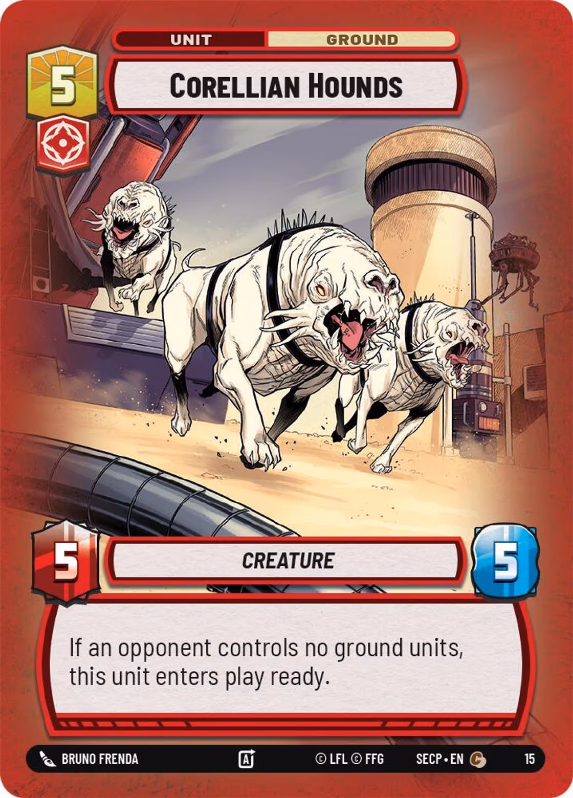 Corellian Hounds SECOP-15 Star Wars Unlimited card