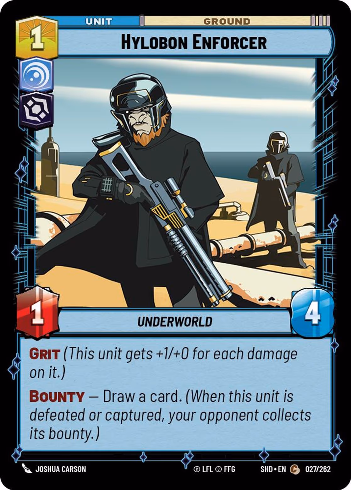 Hylobon Enforcer SHD-027 Star Wars Unlimited card
