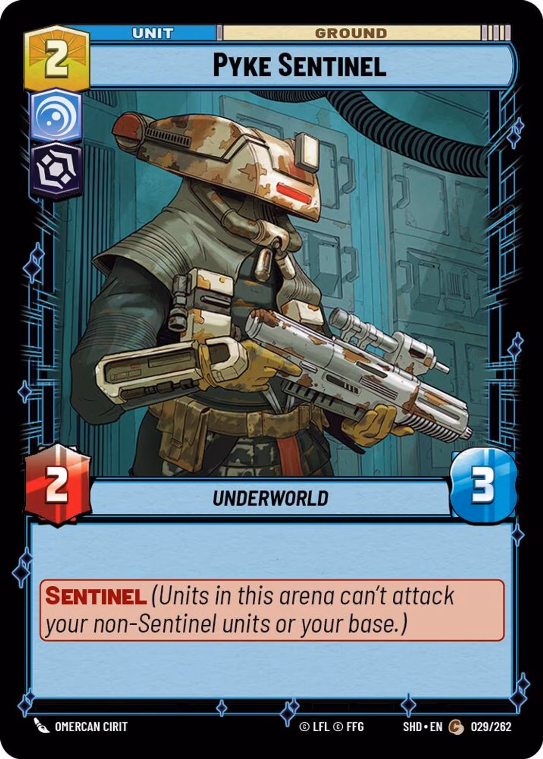 Pyke Sentinel SHD-029 Star Wars Unlimited card