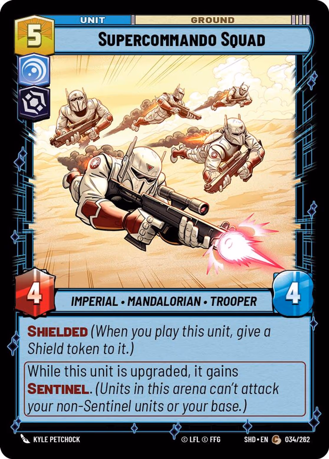 Supercommando Squad SHD-034 Star Wars Unlimited card