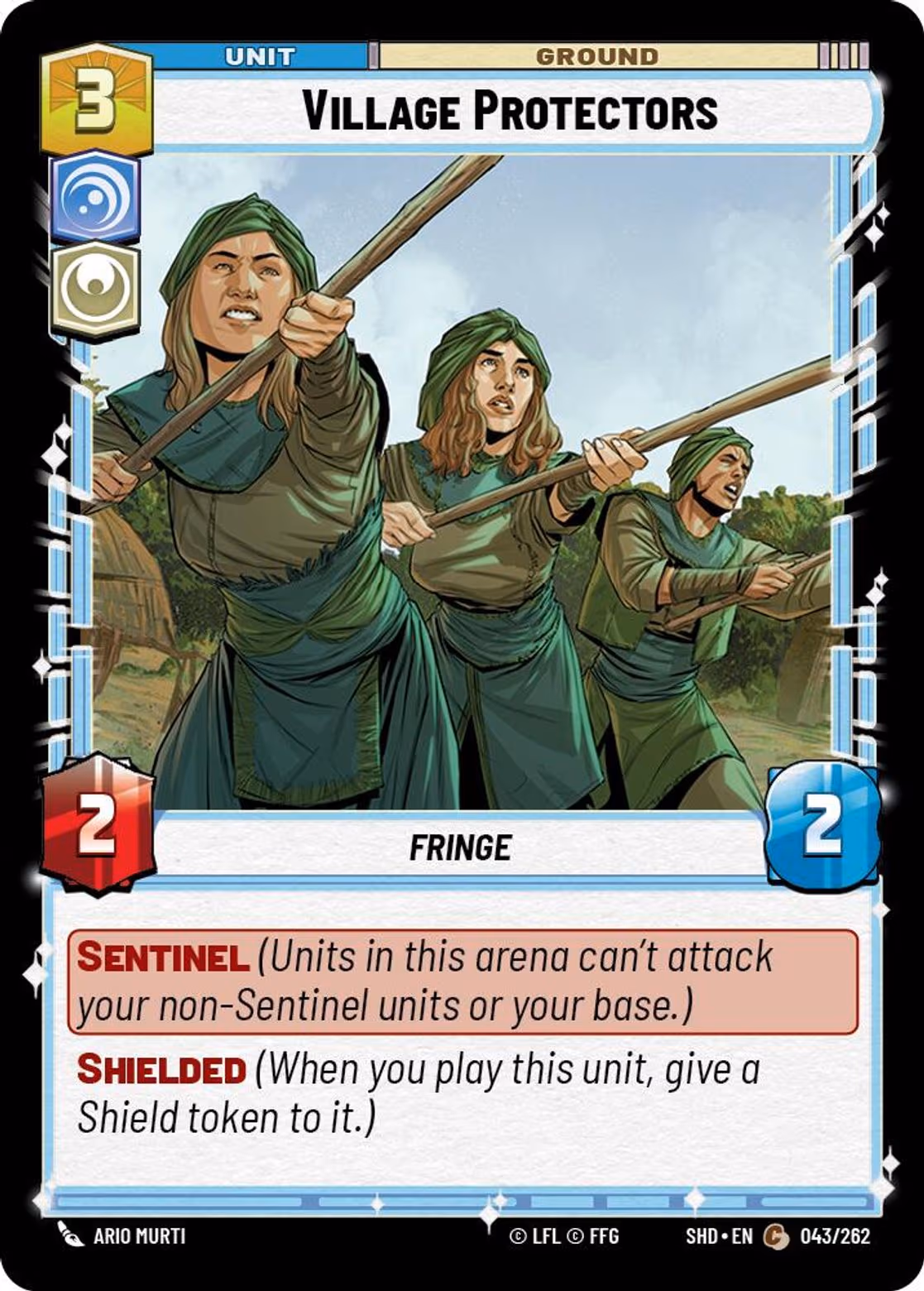 Village Protectors SHD-043 Star Wars Unlimited card