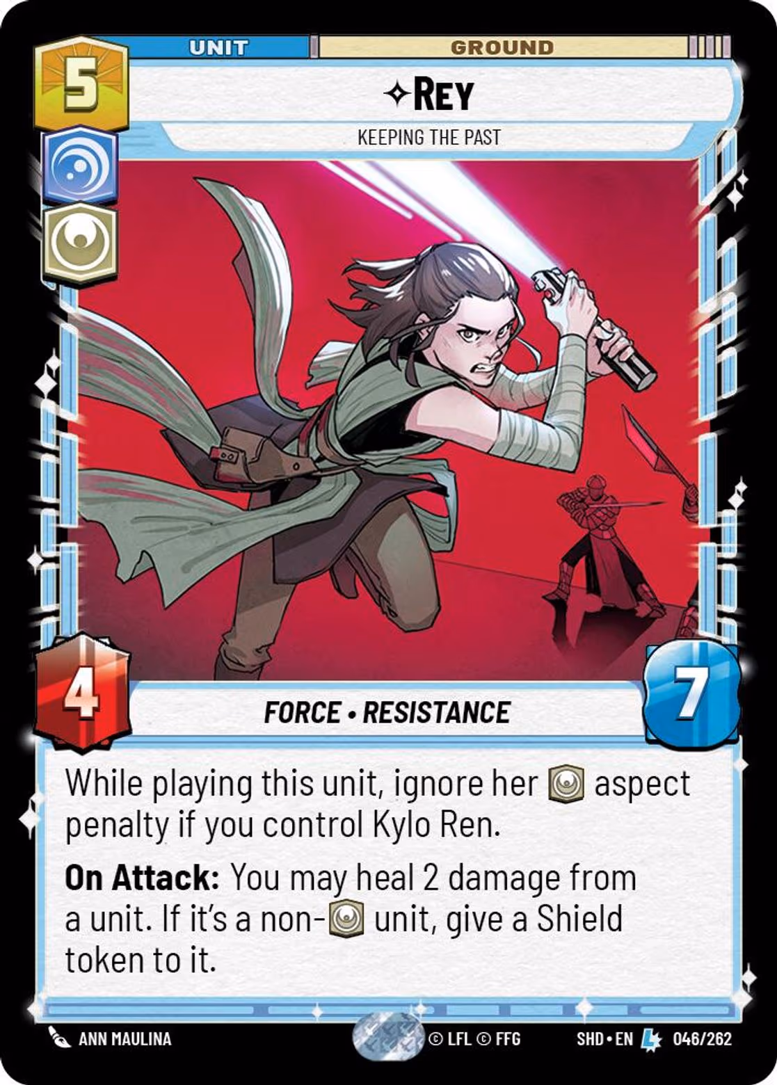 Rey - Keeping the Past SHD-046 Star Wars Unlimited card