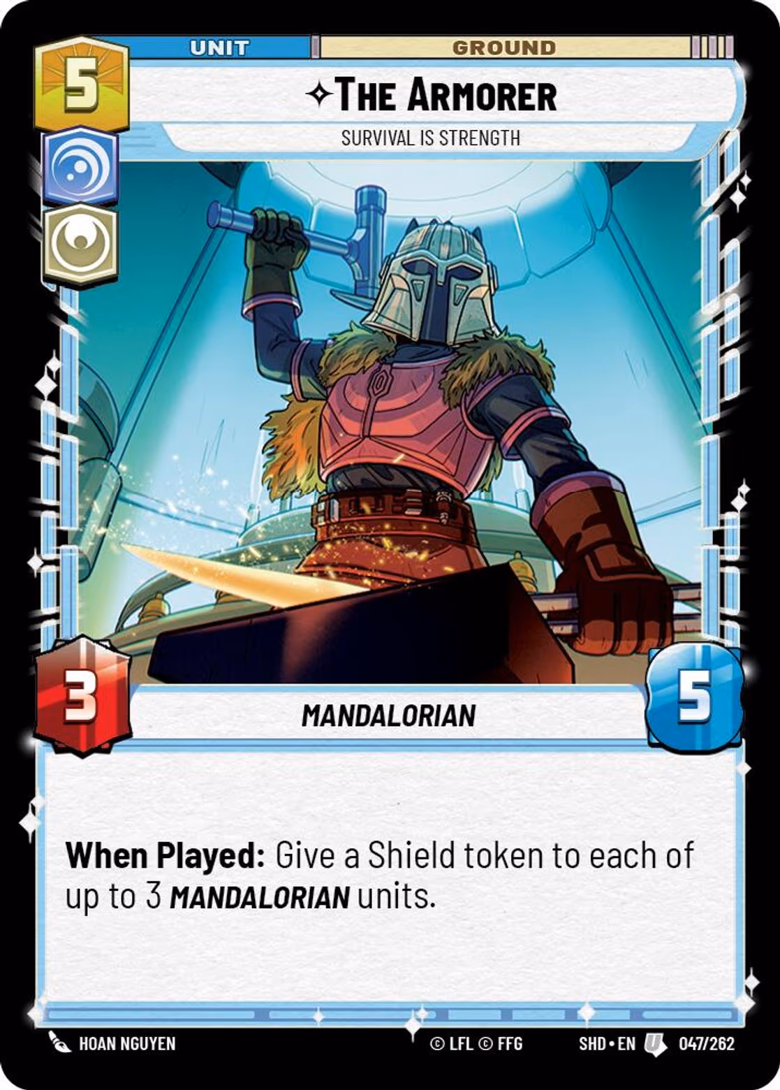 The Armorer - Survival Is Strength SHD-047 Star Wars Unlimited card