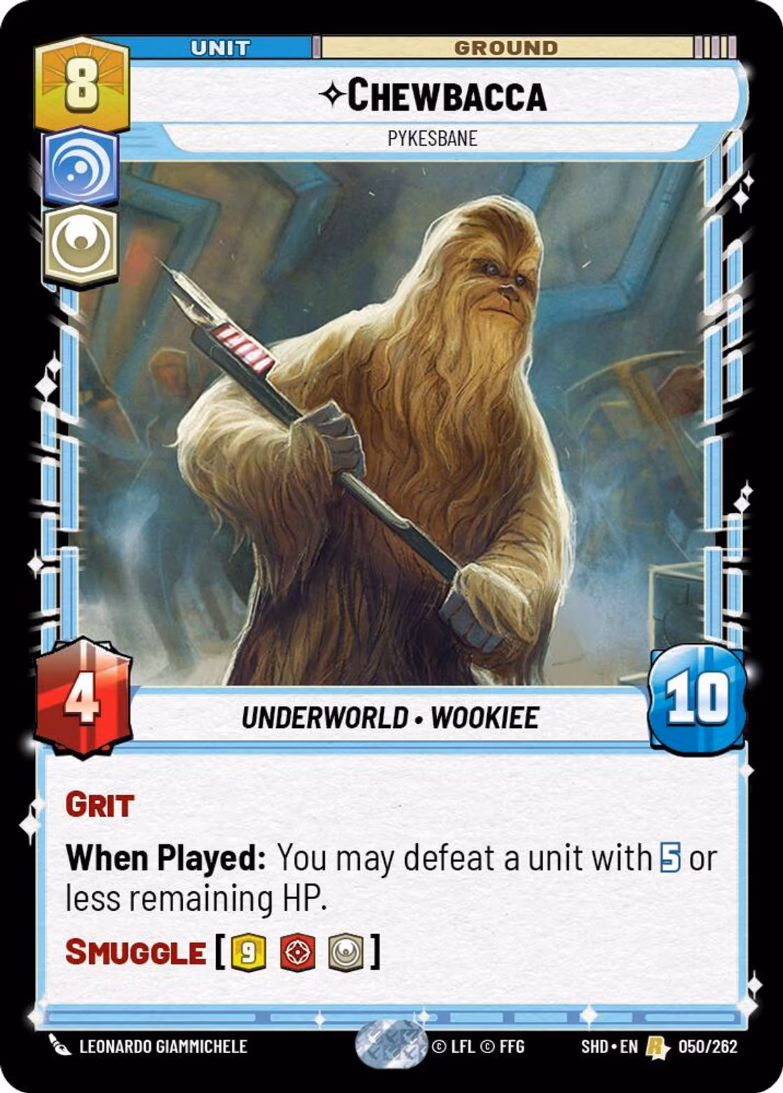 Chewbacca - Pykesbane SHD-050 Star Wars Unlimited card