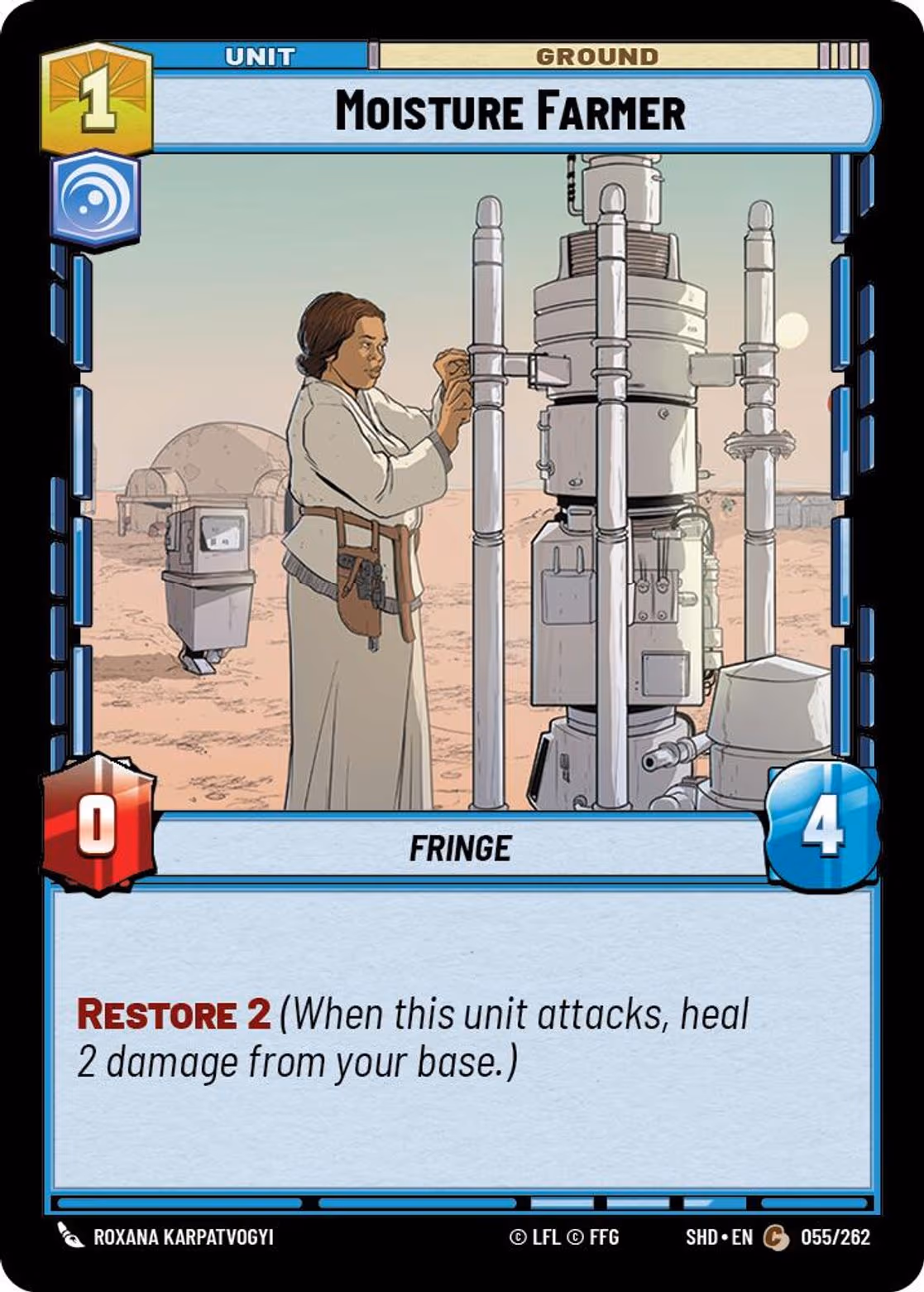 Moisture Farmer SHD-055 Star Wars Unlimited card