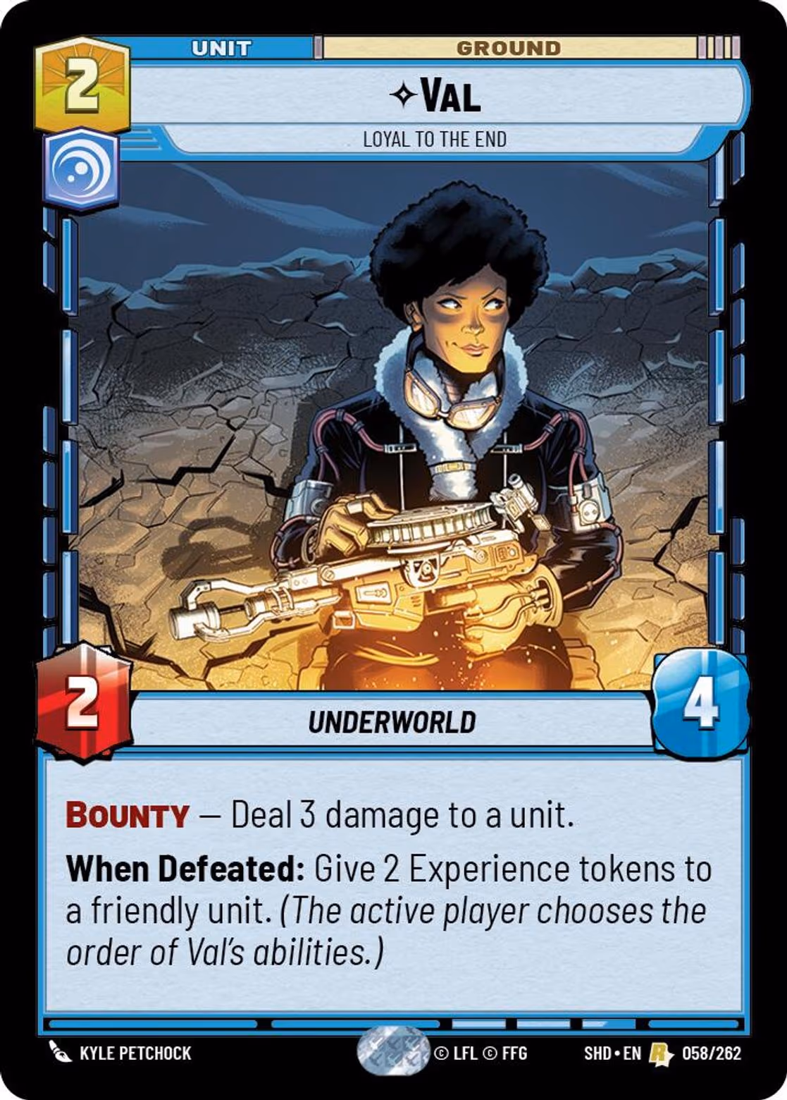 Val - Loyal to the End SHD-058 Star Wars Unlimited card