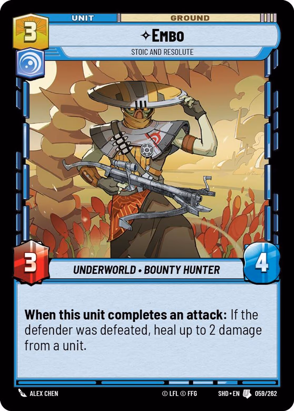 Embo - Stoic and Resolute SHD-059 Star Wars Unlimited card